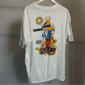 san pedro white graphic tee